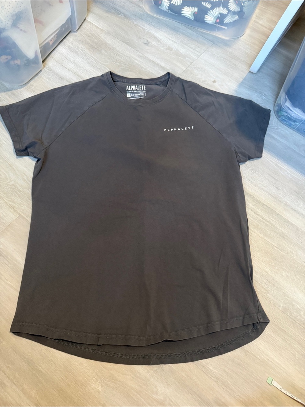Alphalete gray shirt size large
